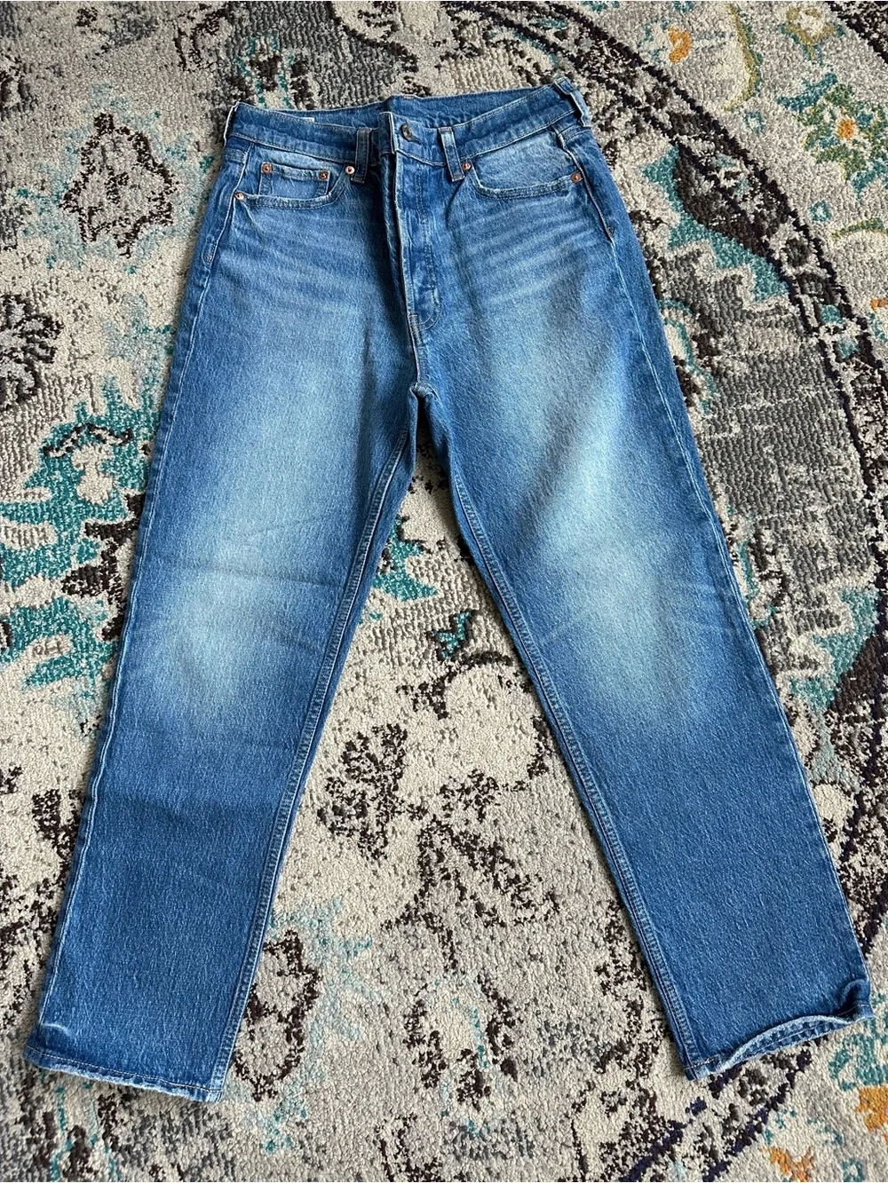 GAP Cheeky Straight High Rise Button Fly / Size 8R - Picture 1 of 4